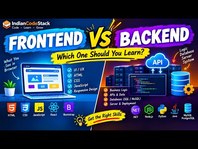 Frontend vs Backend 💻 | Which One Should You Learn in 2026?