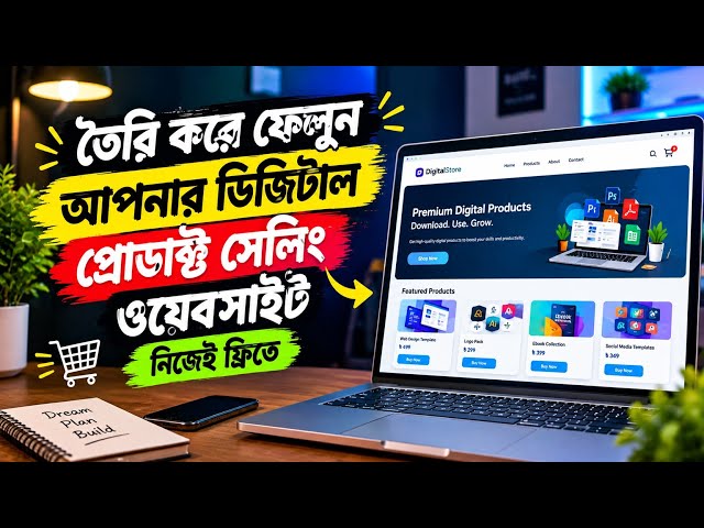 তৈরি করে ফেলুন আপনার নিজের Digital Product Selling Website! 🔥
