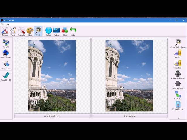 Converting 2D Photos and Images to Stereoscopic 3D