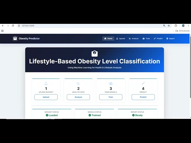 Lifestyle-Based Obesity Level Classification Using Machine Learning | Python AI  Project