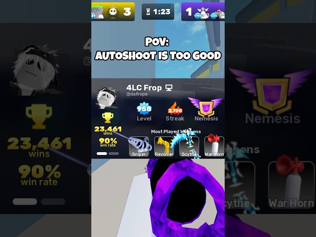POV: AUTOSHOOT IS TOO GOOD 🔥 #roblox #robloxpvp #robloxrivals #gaming