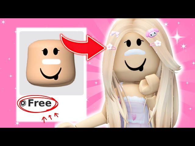 0 ROBUX FREE Cute Roblox Face 😍💕 Step By Step Tutorial!