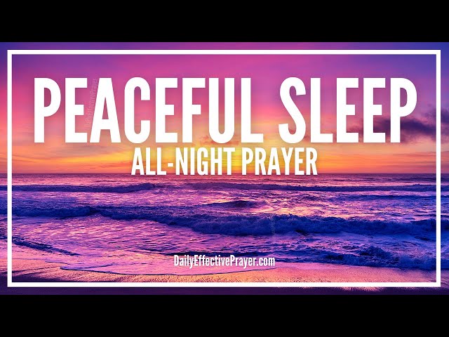 PRAYER ALL NIGHT WITH OCEAN WAVES (8 HOURS) | Relaxing Prayer & Scriptures | Sleep With This On
