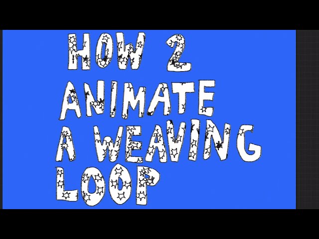How to Animate a Weaving Loop | DIY Experimental Animation Tutorial (Procreate)