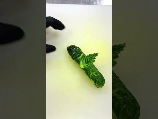 Cucumber Carving Design Skills 🥒 | Creative Cutting Techniques & Easy Tutorial#Kitchen Skills