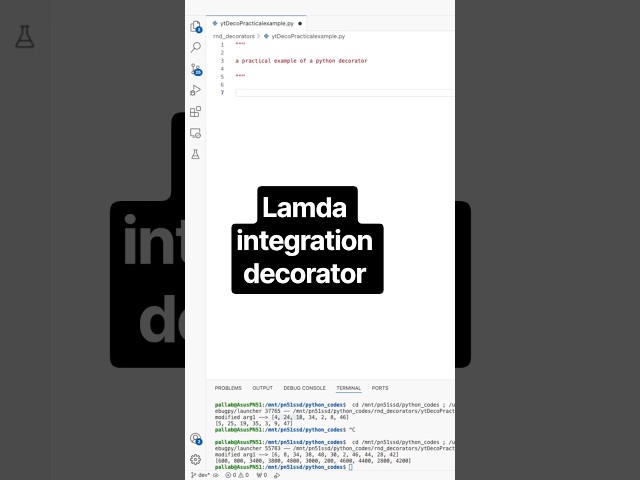 Python decorator with filter lambda method  integration !