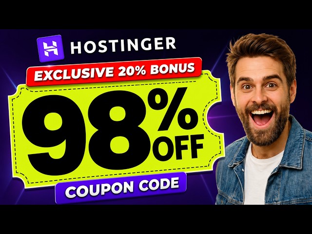 Hostinger Coupon Code 2026 | EXTRA 20% Discount | Hostinger Discount Code | Hostinger Promo Code