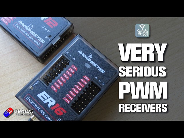 'Pro Grade' ELRS PWM Receivers: The new RadioMaster ER16, ER12 and ER3Pro