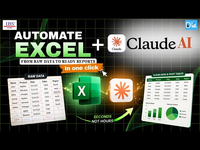 Excel + Claude AI | Clean, Format & Automate Excel Data Like a Pro! 🚀