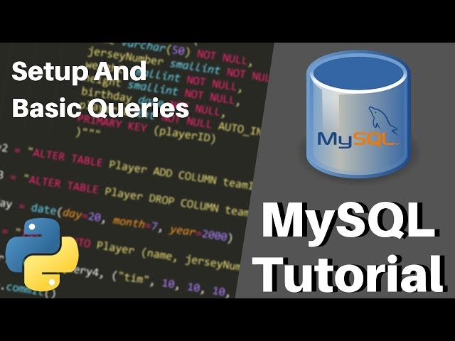 Python MySQL Tutorial - Setup & Basic Queries (w/ MySQL Connector)
