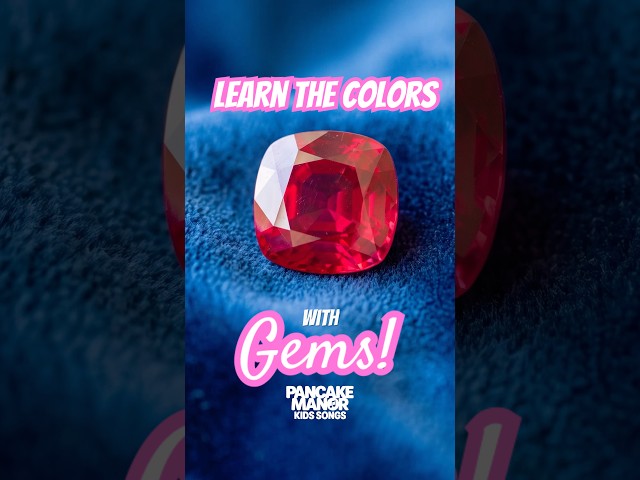 Learn the colors with GEMS 💎 👑 #kidssongs #preschool #learncolors