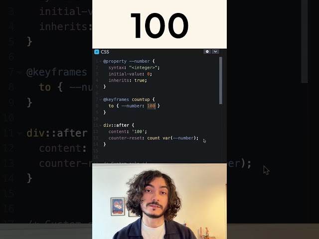 Create Incrementing Counter with CSS Only #coding #css #frontend #code #webdevelopment #html #html5