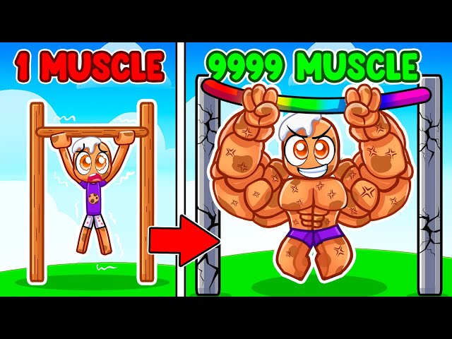 Upgrading NOOB to STRONGEST NOOB EVER in Pull Up Simulator Roblox!