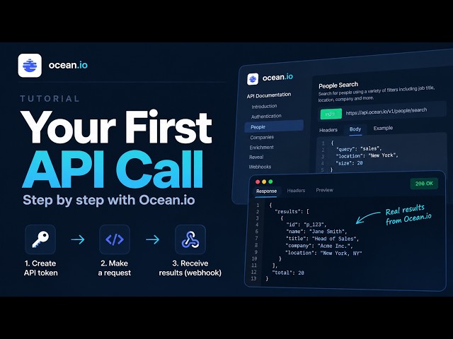 Your First Ocean.io API Call in Minutes | Full Tutorial