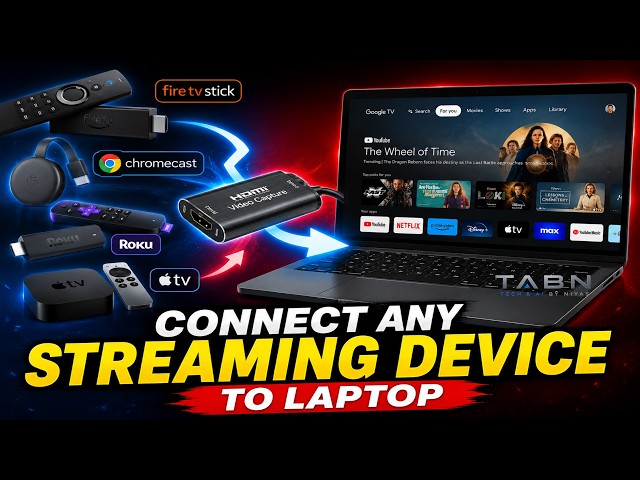 How to Connect Any Streaming Device to Laptop or PC | Fire TV, Roku, Google TV Streamer