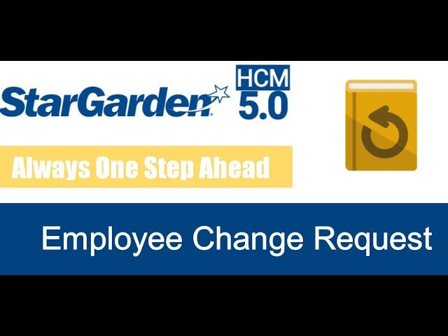 StarGarden HR Workflow - Employee Change Request