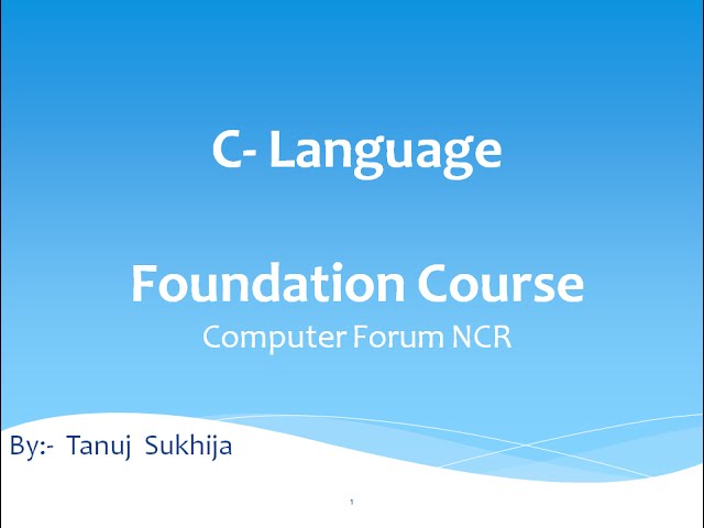 Chapter 3 Video 1:- C Language Tutorials - Introduction Looping