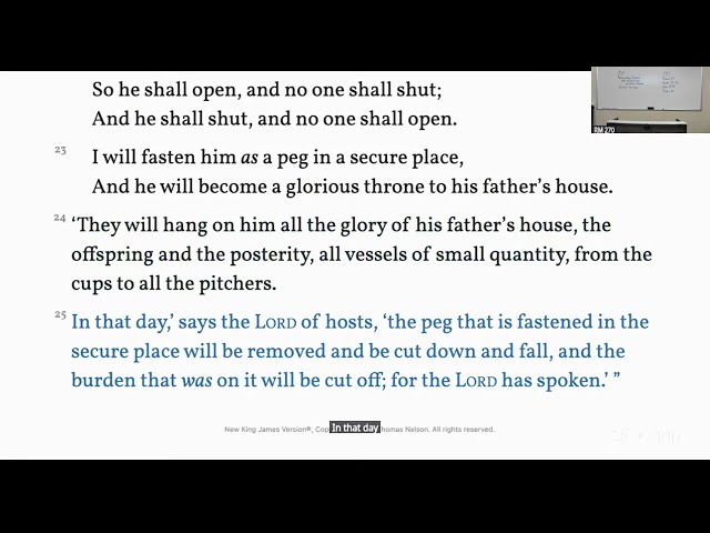 TBS Public Reading of Scripture 9-28-2026