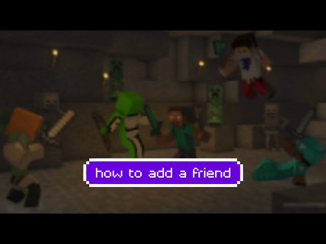 how to add a friend and join them in Minecraft (Bedrock)