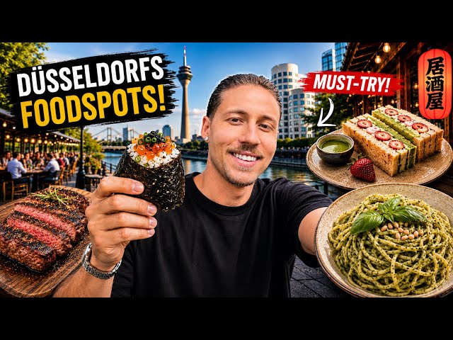 DÜSSELDORF FOOD TOUR – These are the food spots you NEED to know! 🤤🔥