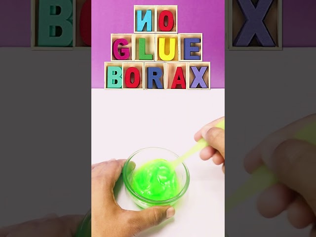 HOW TO MAKE A NO BORAX, NO GLUE, ONLY TOOTHPASTE & SALT SLIME [ASMR]#shorts