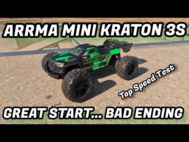 Arrma Mini Kraton BLX First Drive, Top Speed Test & BASH!