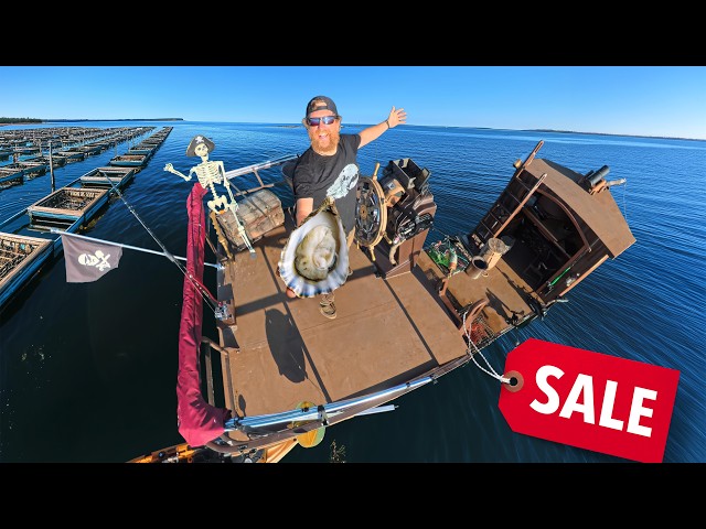 Oysters on the Last day At Sea - Waterworld Survival Challenge Day 7 of 7 Days at Sea