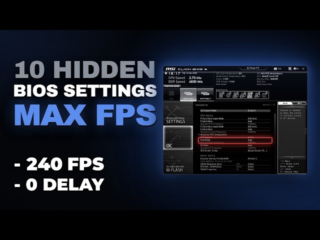 10 HIDDEN BIOS Settings for MAX FPS & ZERO Input Delay (Part 2)