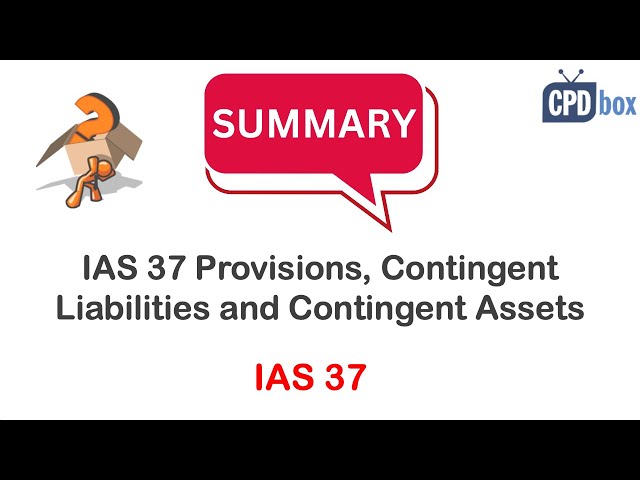 IAS 37 Provisions, Contingent Liabilities and Contingent Assets - applies in 2026