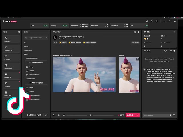 How to Stream to TikTok from Unreal Engine via TikTok Studio! | BOWTI VTUBER TUTORIAL