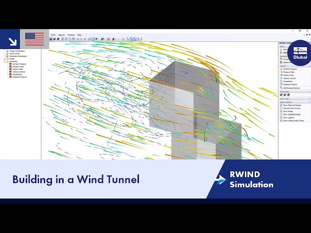 RWIND Simulation | Building in Wind Tunnel