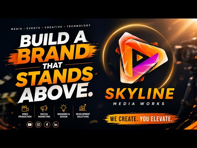 🚀 Skyline Media Works Website | Creative Agency, Branding & Digital Marketing #coding  #website