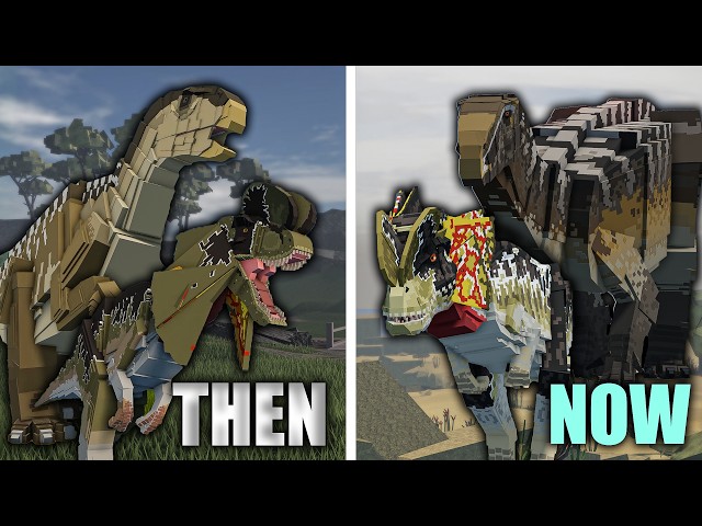 Jurassic Blocky | Iguanodon & Dilophosaurus — Then & Now