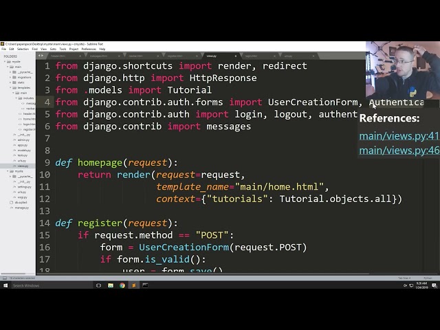 User Login and Logout   Django Web Development with Python p 8