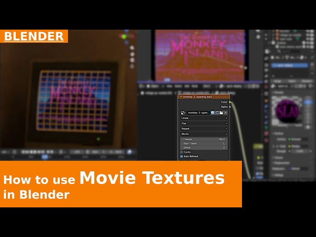 How to Use Movie Textures in Blender | Tutorial