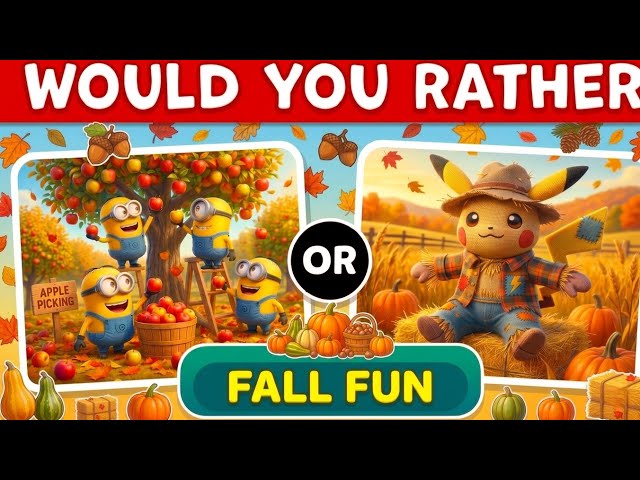 🍁Brain Break 🍁 Would You Rather Fall Edition🍁 Freeze Dance 🍁 Danny Go Noodle