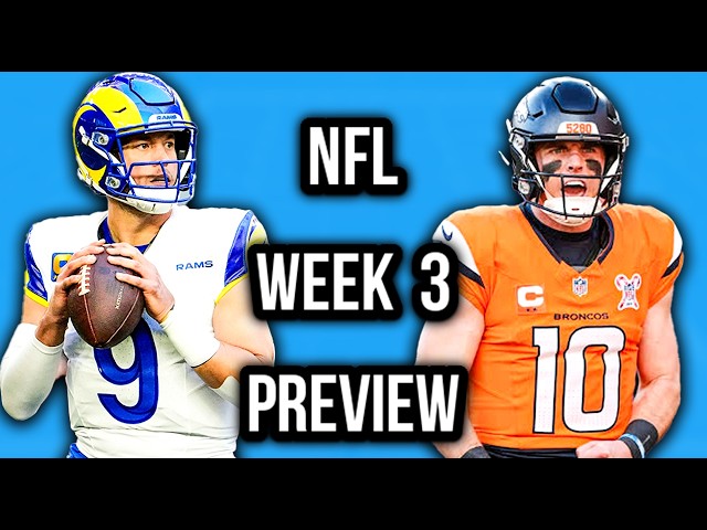 NFL Week 3 Preview