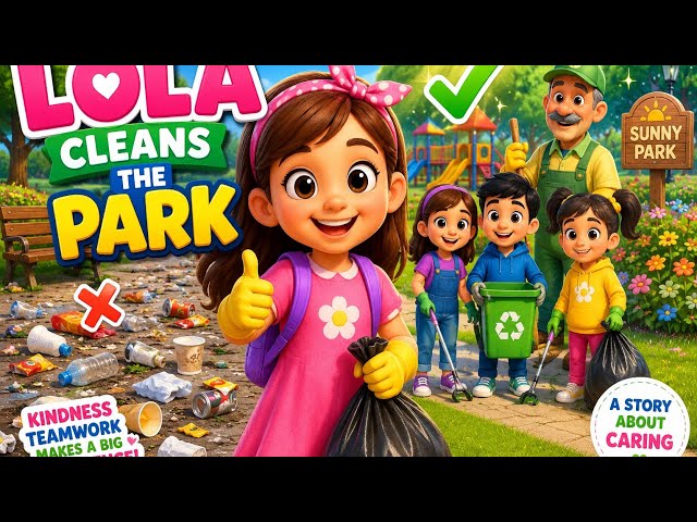 Lola Cleans the Park 🌳 | A Heartwarming Story About Kindness & Teamwork | Kids Animation