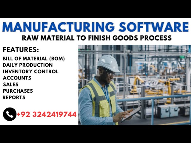 Manufacturing/Production - Accounting Inventory Complete Business ERP Software
