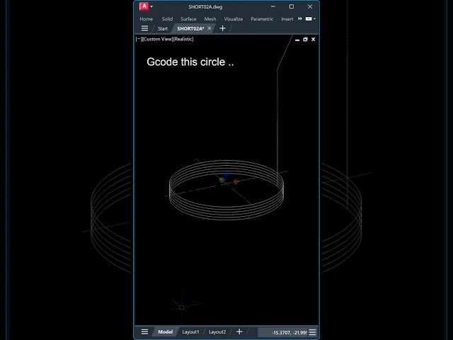 SUB04 - GCODE A CIRCLE