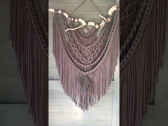 Macrame Wall Hanging #macrame #craft #wallhanging #art #diy #walldecor #decor