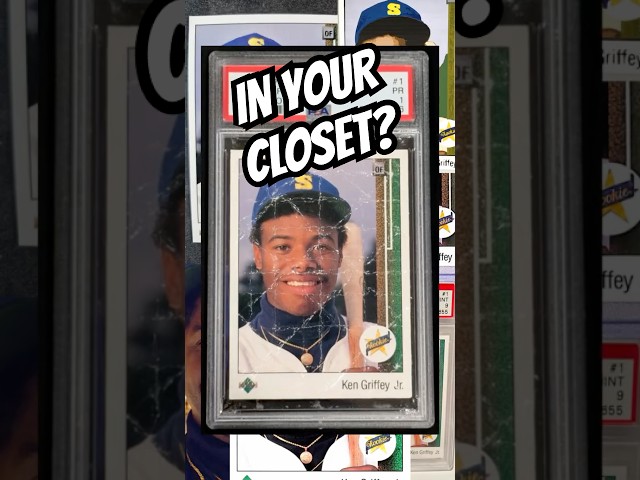 Find these CRAZY Ken Griffey Jr Cards in Closet?