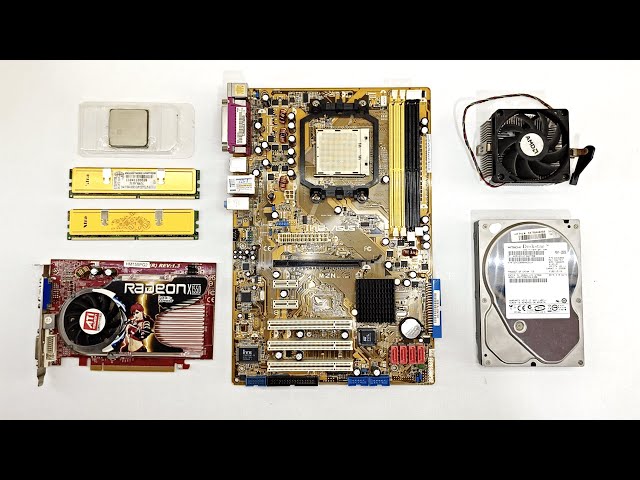 Athlon 4000+ + Ati Radeon X1550 Retro PC Build! | Test in 16 Retro Games #37