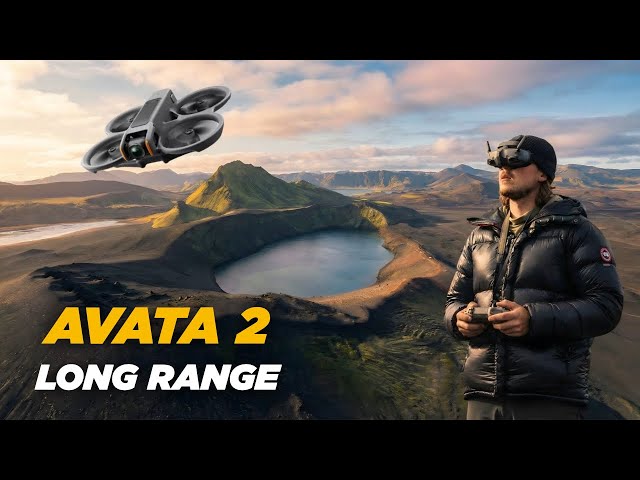 LONG RANGE flight with the DJI AVATA 2 | ICELAND Long Range