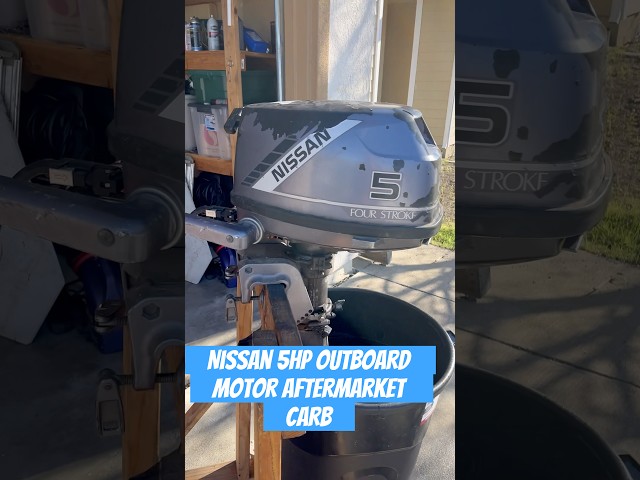 Nissan/Tohatsu/Mercury 5hp 4 stroke outboard motor aftermarket carb install. #boat#outboard