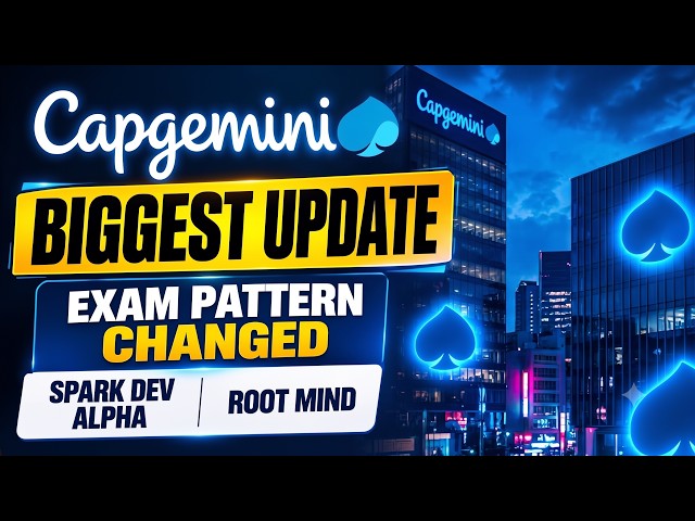Capgemini Exam Date Out 😱| Capgemini Updated Exam Pattern 2027 | Capgemini Exceller Exam Pattern