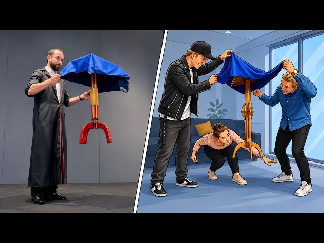 How the Floating Table Magic Trick ACTUALLY Works Revealed!