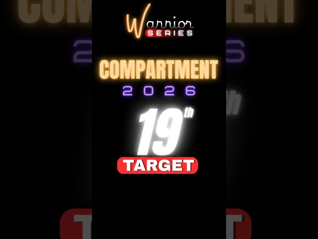 Maths Compartment Class 12 | CBSE Compartment Exam 2026 | Warrior Series