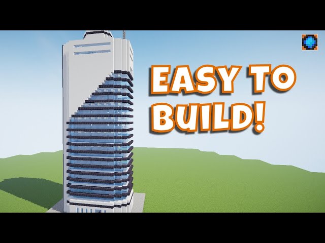 How to Build a Modern Skyscraper in Minecraft  (#9 Hospital Tower)