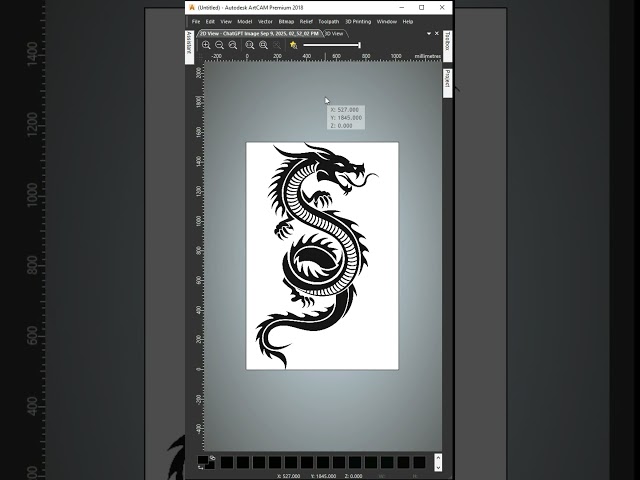 ArtCAM | Convert Image to Vector | Bitmap to Vector Tutorial | #shorts #artcam
